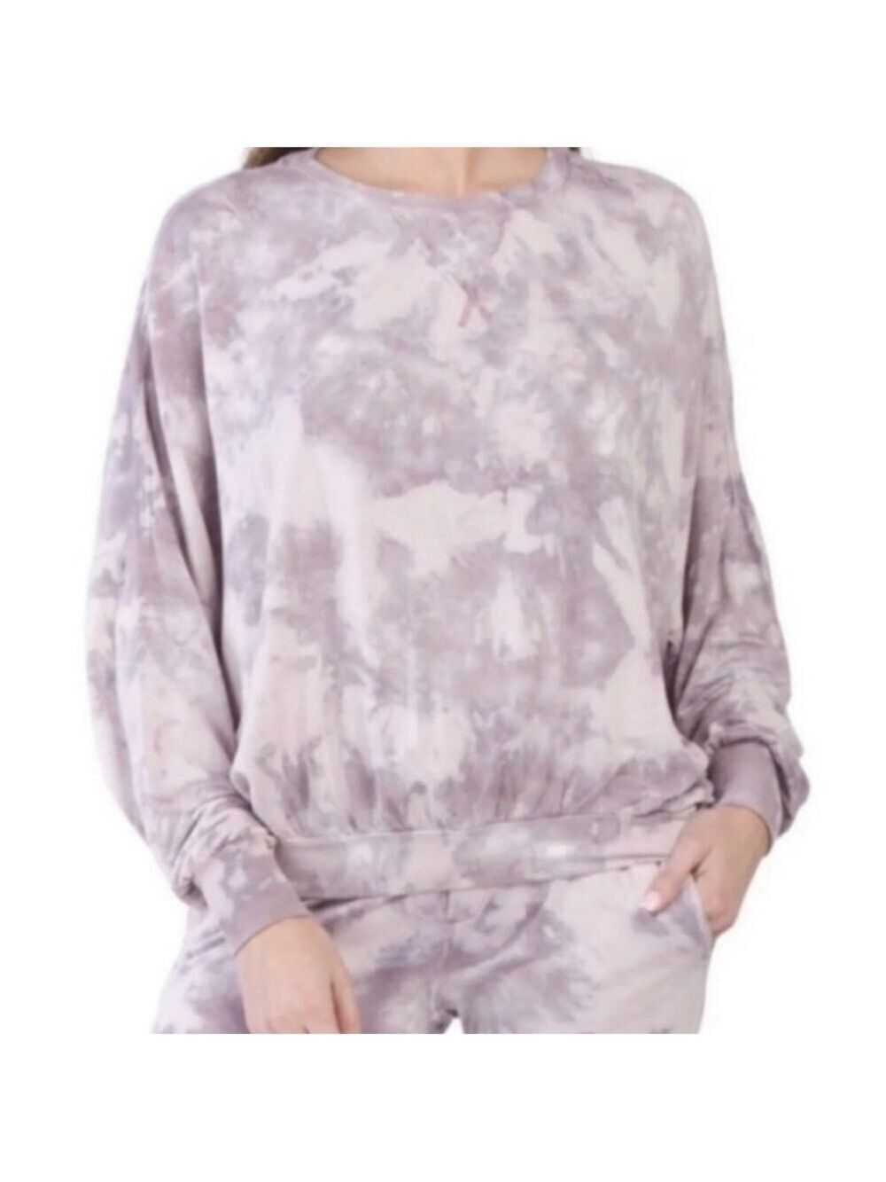 YOUNG Fabulous & Broke Tye Dye Marble Long Sleeve Top Sweatshirt Size Medium